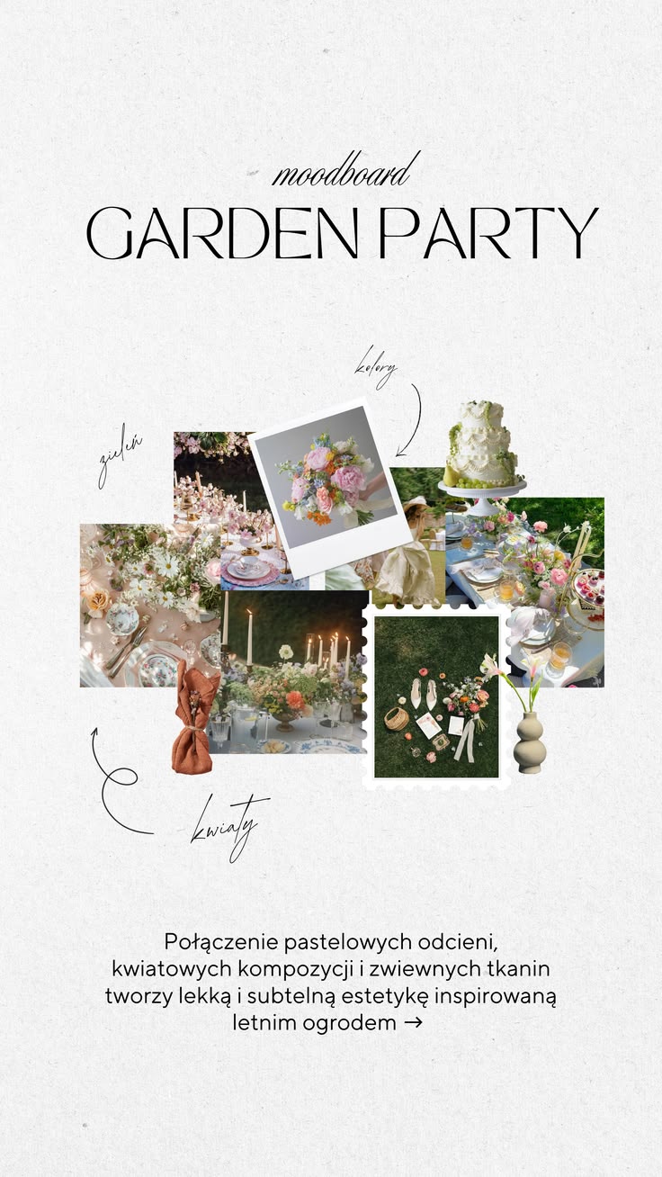Moodboard garden party